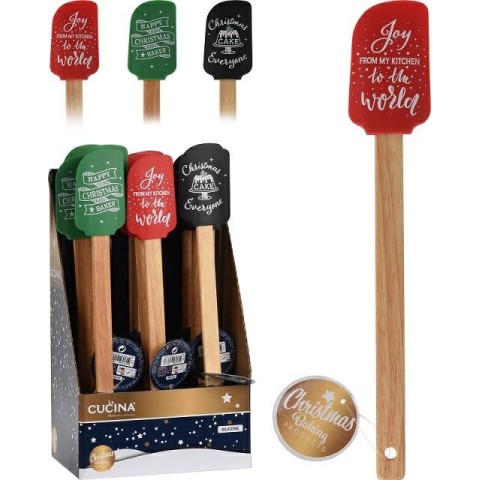 SPATOLA LEGNO-SILICONE XMAS 3A